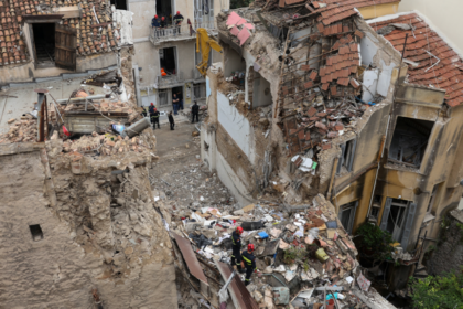 British national among six dead in building explosion close to Acropolis in Athens