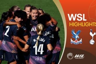 Holdt scores hat-trick as Spurs thrash 10-player Palace