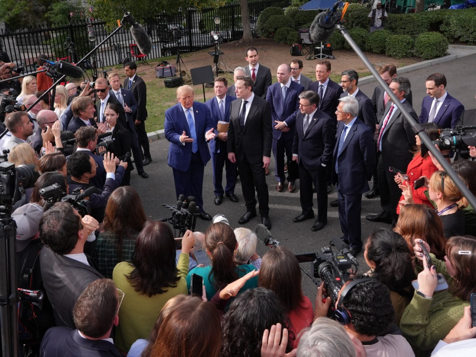 Trump, top tech firms sign accord to ‘self-police’ AI development