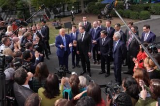 Trump, top tech firms sign accord to ‘self-police’ AI development