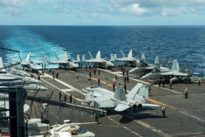 Aviators eject into sea and four sailors are injured in dramatic USS Eisenhower crash