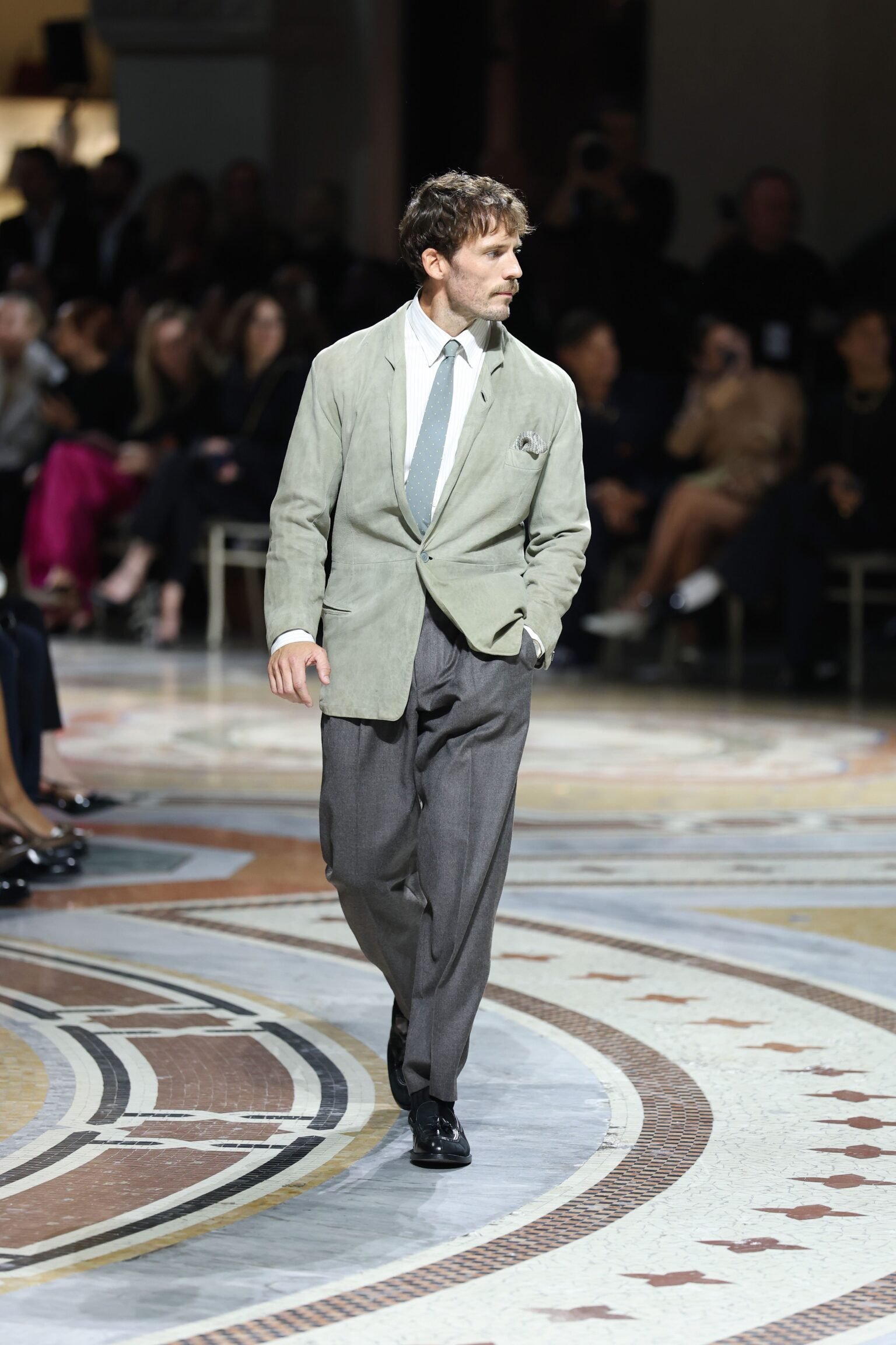 Sam Claflin Walks the Vogue World 2026: Milan Runway in a Piece of Fashion (and Hollywood) History