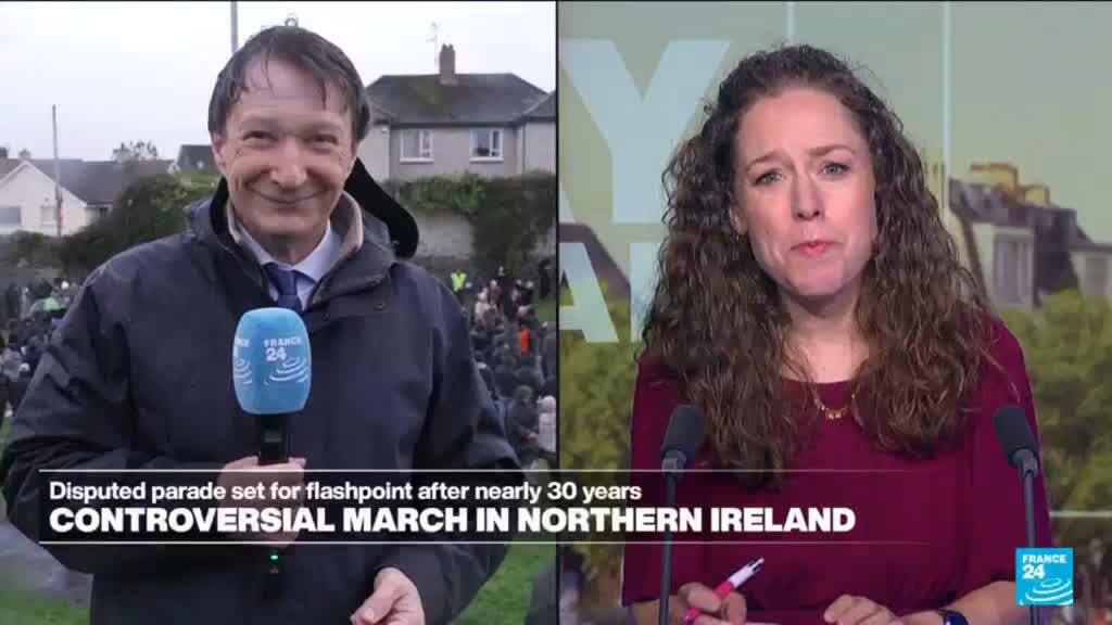 Northern Ireland: Disputed parade set for flashpoint after nearly 30 years