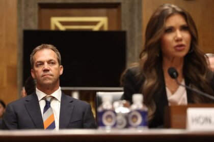 Kristi Noem officially files to divorce husband Bryon after his ‘bimbofication’ scandal