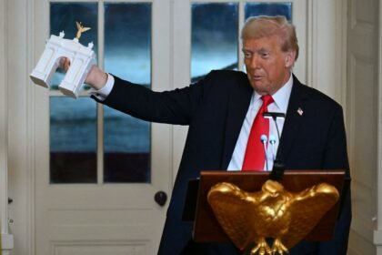 Trump’s triumphal arch approved by FAA with one adjustment after worries over risk to commercial flights