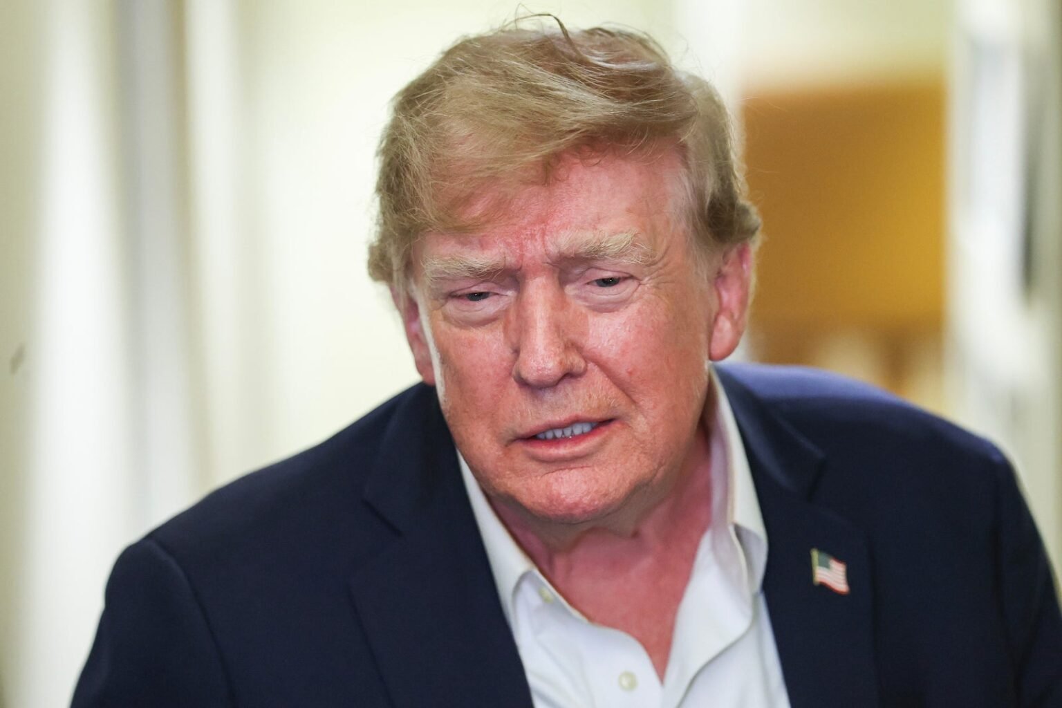 Trump’s approval rating falls to career low in new poll