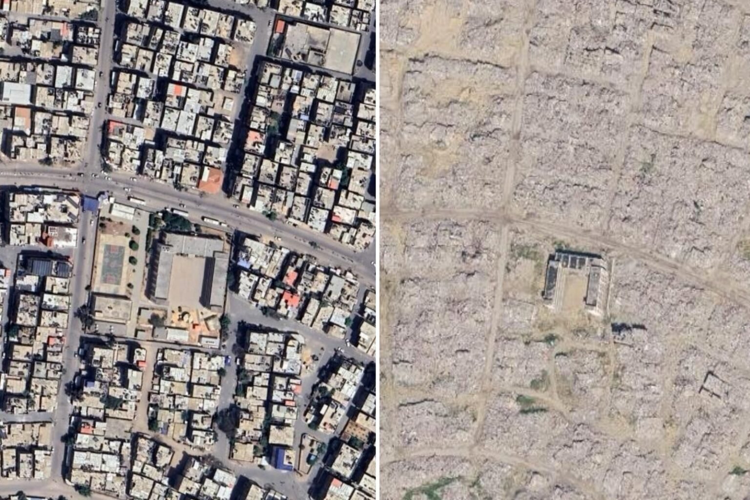 Google Earth exposes devastation in Gaza with new updated images