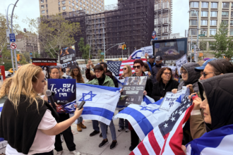 Israeli Americans Protest ‘NAZA’ by Screening October 7 Footage Outside New York Premiere: ‘Compassion For Palestinian Civilians Doesn’t Require Us to Erase October 7’