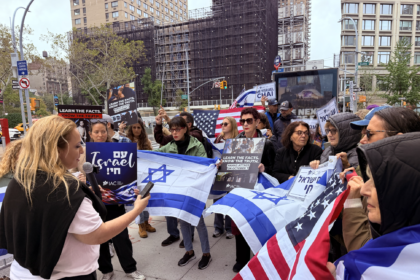 Israeli Americans Protest ‘NAZA’ by Screening October 7 Footage Outside New York Premiere: ‘Compassion For Palestinian Civilians Doesn’t Require Us to Erase October 7’
