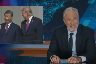 Jon Stewart Takes Aim at Trump’s Meeting With Chinese President: ‘How Does America Even Stay on the Map?’