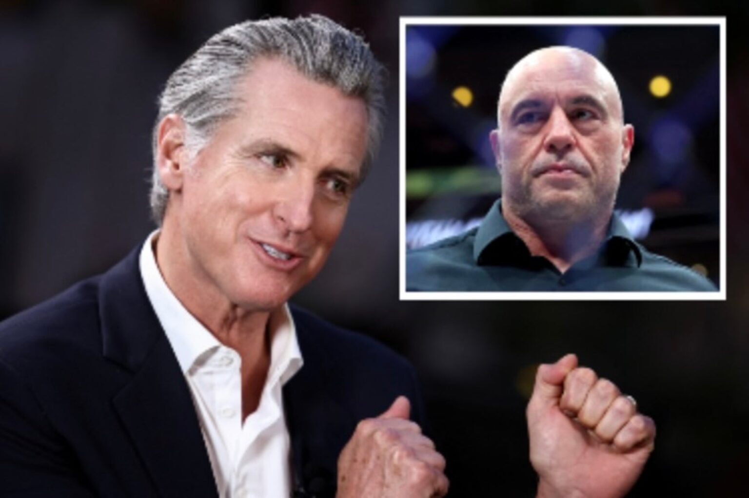 Gavin Newsom claims ‘bull**** artist’ Joe Rogan is too scared to have him join the show