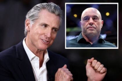 Gavin Newsom claims ‘bull**** artist’ Joe Rogan is too scared to have him join the show