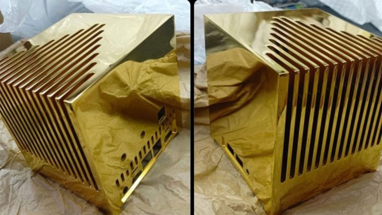 Custom 24-carat gold mini PC costs around $1.7 million, weighs nearly 29 pounds for up to 50% faster heat transfer