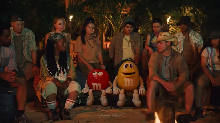 M&M’s candy mascots hop genres in ads tapping into film, TV tropes