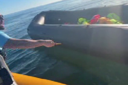 Anti-migrant activist arrested over video of dinghy slashing