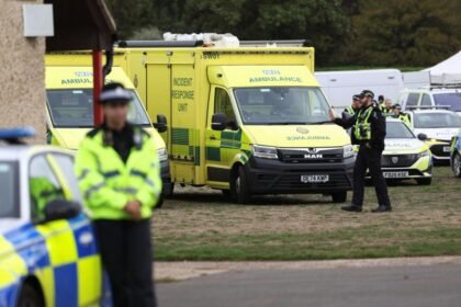 Men held in major incident near RAF base as homes evacuated