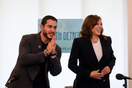 Kamala Harris campaigns with Abdul El-Sayed to unify Democratic voters