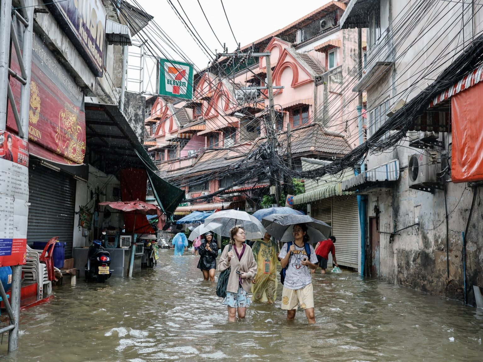 Disaster zone declared across Bangkok as heavy rain triggers flooding