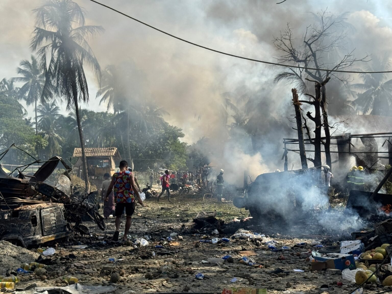 Myanmar army air strike kills dozens in Rakhine state