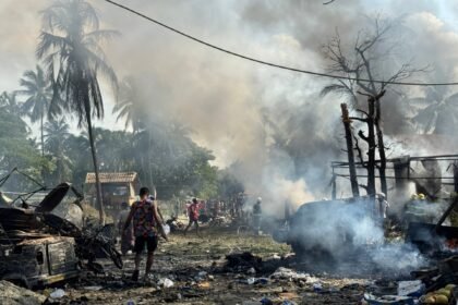 Myanmar army air strike kills dozens in Rakhine state