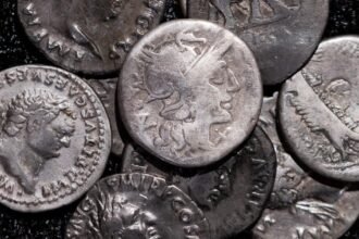 Metal detectorist finds record-breaking trove of ancient Roman coins