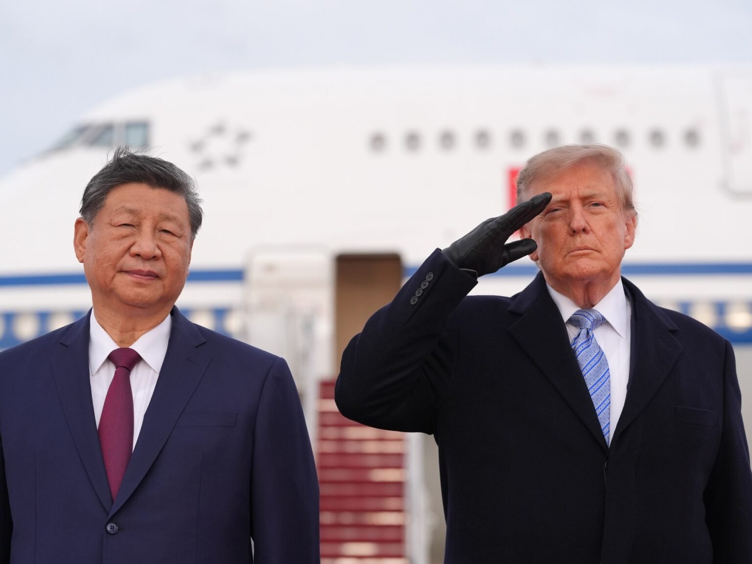 Trump greets China’s Xi Jinping on arrival for three-day US trip