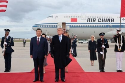 A red carpet and military flyover - How Trump welcomed Xi