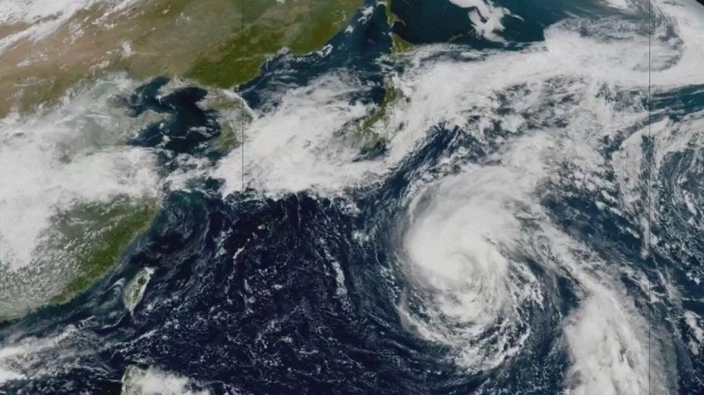 Watch: Timelapse shows typhoon barrelling towards Japan