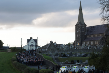 Compromise urged as protesters block contentious Orange Order march