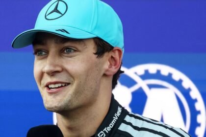 Russell takes pole in Baku as Antonelli hits wall