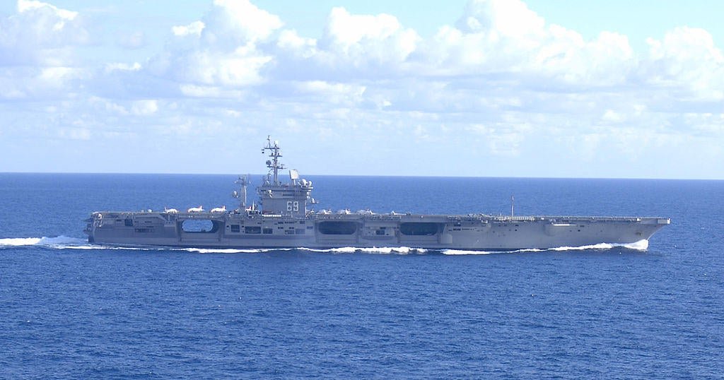 2 U.S. aviators eject landing plane on carrier off Virginia and 4 sailors hurt