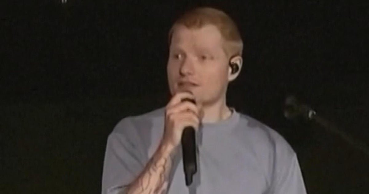Ed Sheeran says he "never wanted to be an activist musician" at first concert since Macklemore drop