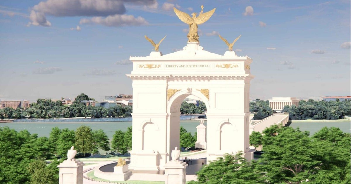 Trump says proposed arch will also be a "top grade Military Complex"