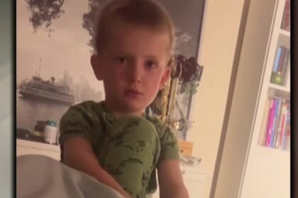 Little kid tries to run away, but is faced with the reality of the great, big world