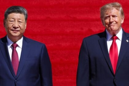 Trump and China's Xi visit the National Archives on last day of summit
