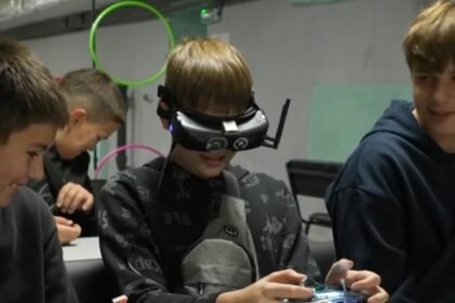 Ukrainian kids learn to fly drones for a future shaped by Russia's invasion