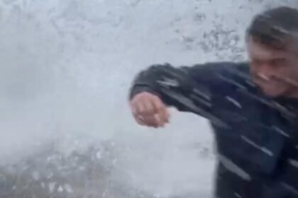 Watch: Nor'easter brings massive waves and flooding to the East Coast
