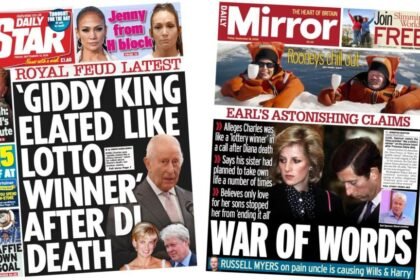 The Papers: 'Giddy King' and 'war of words' over Earl Spencer book