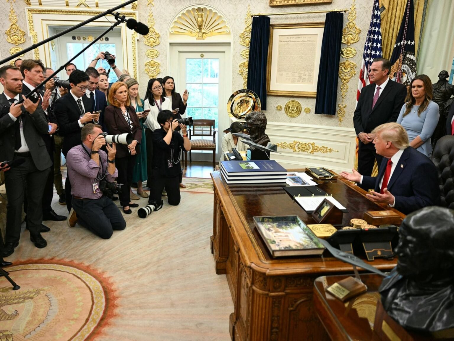 Trump says he's banning CNN, MS NOW, Politico from White House