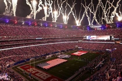 In a border city stadium, US NFL fans sing Canada anthem with gusto