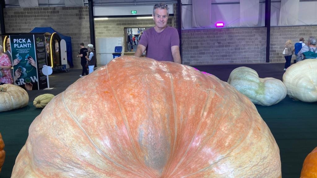 Giant veg records smashed despite 'bonkers' summer