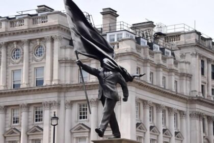 'All options' considered for Banksy's flag statue