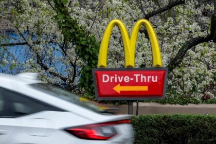 McDonald’s is testing ads on its drive-thru menus