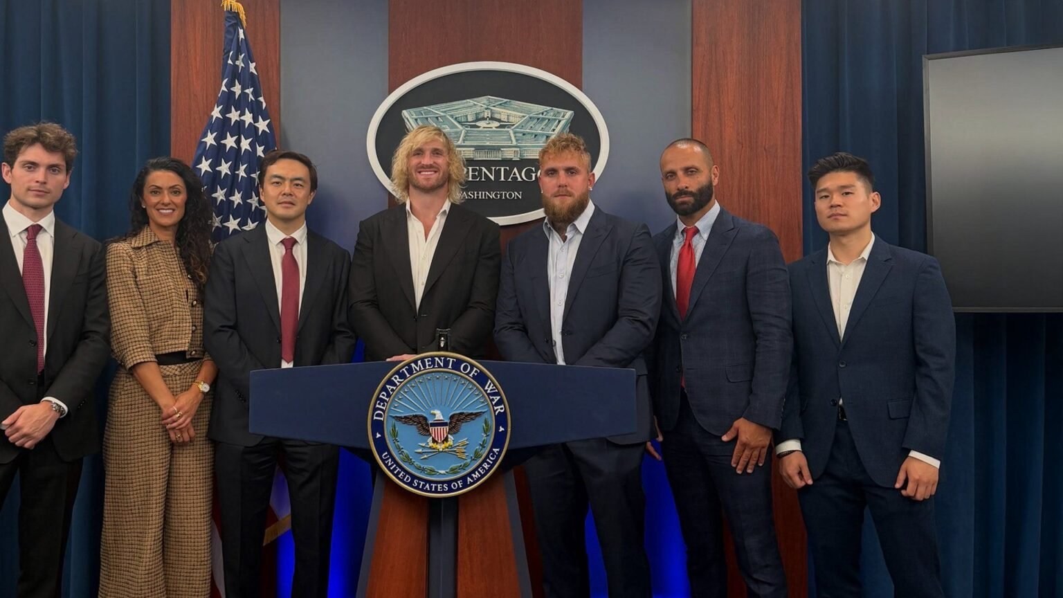 Influencers Jake and Logan Paul visit the Pentagon