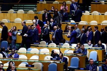 Delegates walk out of Netanyahu’s UN speech