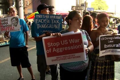 Public transport drivers strike in Manila over soaring fuel prices