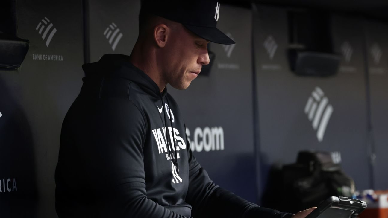 Judge won't play ALWCS vs. Red Sox, but Stanton makes Yankees' roster