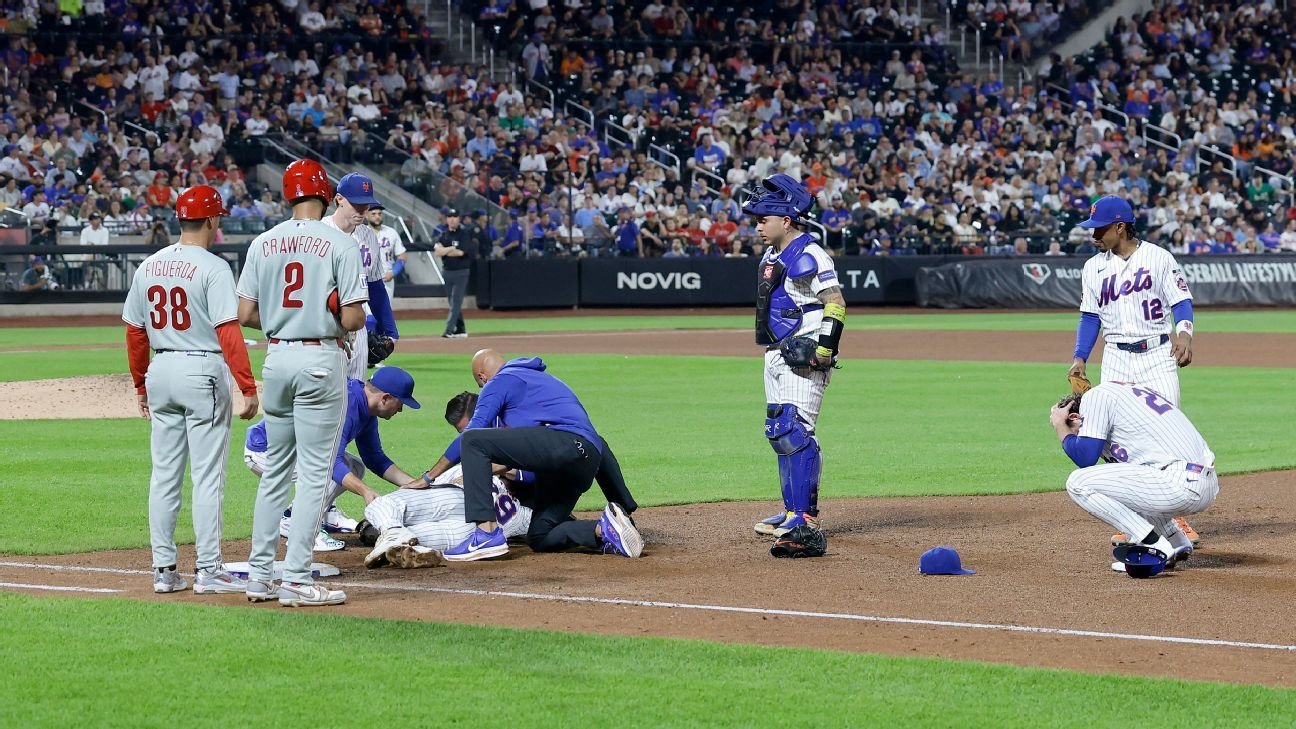 Mets' Young has concussion symptoms, CT scan negative after scary collision