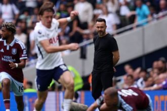 De Zerbi won't talk to Spurs players after loss
