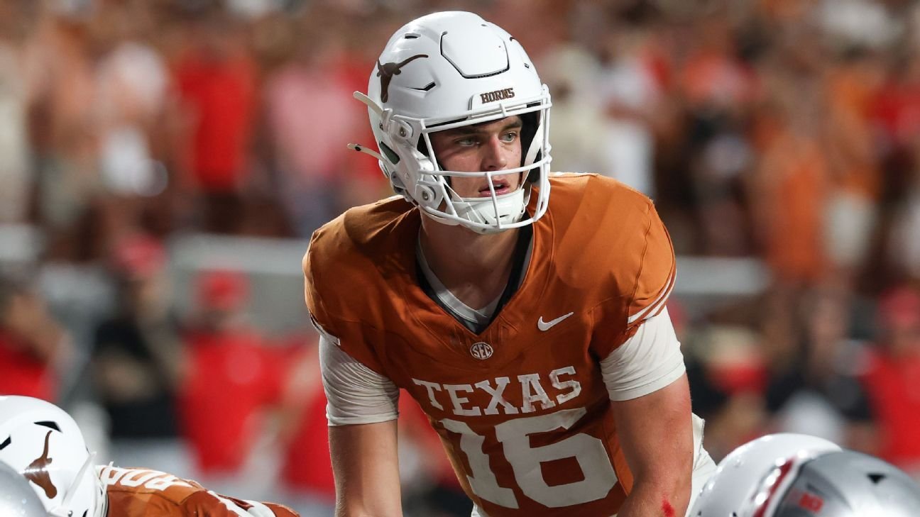 CFB top 25 betting lines: Texas favored at Tennessee; Oregon favored at USC